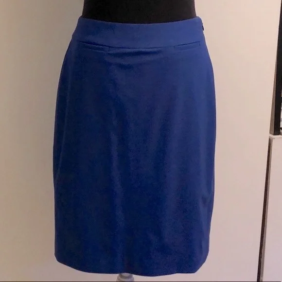 Banana Republic Cobalt / Royal Blue Pencil Skirt - Picture 2 of 12
